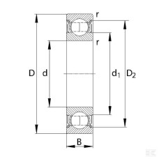 Шариковый подшипник с глубоким желобом