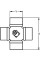 Крестовина Ø22x54мм S1 Bondioli&Pavesi 4120B0012R50